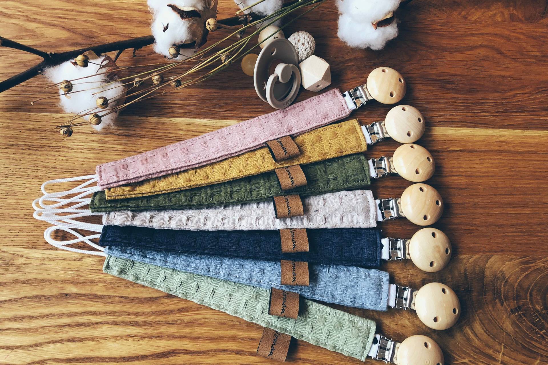 Schnullerband, Schnullerkette, Geschenk Für Neugeborene, Baumwolle Optional Mit Name Schnullerband, Schnullerkette, Geschenk Für Neugeborene, Baumwolle Optional Mit Name von ShopWomansWork