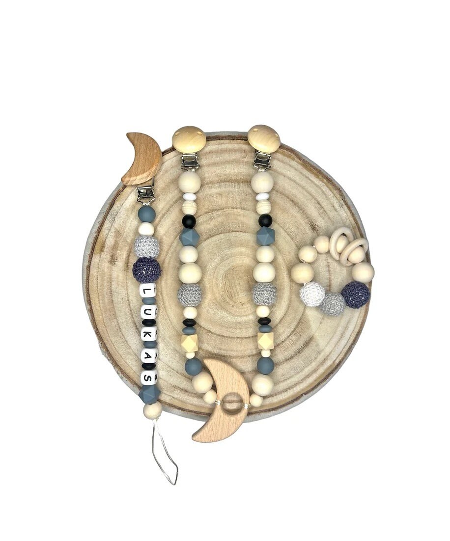 Geschenk Set Kinderwagenkette, Schnullerkette, Greifkette Personalisiert, Kinderwagenkette Personalisieren, Schnullerkette Personalisieren Geschenk Set Kinderwagenkette, Schnullerkette, Greifkette Personalisiert, Kinderwagenkette Personalisieren, Schnullerkette Personalisieren von ShopbyhandmadeShop