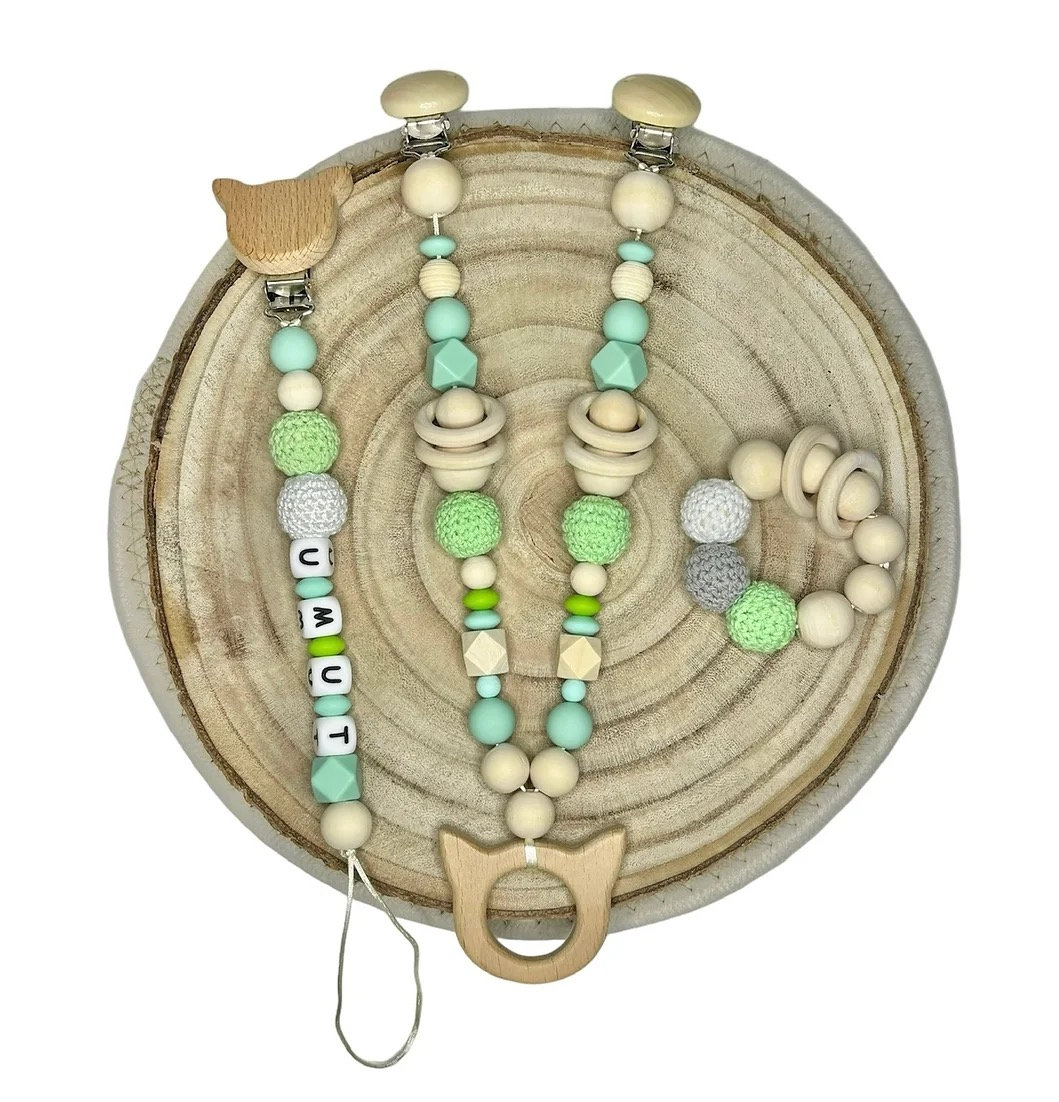 Geschenk Set Kinderwagenkette, Schnullerkette, Greifkette Personalisiert, Kinderwagenkette Personalisieren, Schnullerkette Personalisieren Geschenk Set Kinderwagenkette, Schnullerkette, Greifkette Personalisiert, Kinderwagenkette Personalisieren, Schnullerkette Personalisieren von ShopbyhandmadeShop