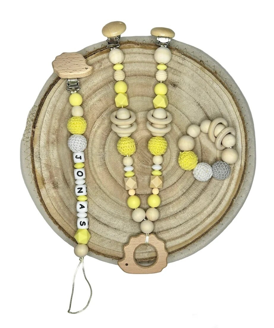 Geschenk Set Kinderwagenkette, Schnullerkette, Greifkette Personalisiert, Kinderwagenkette Personalisieren, Schnullerkette Personalisieren Geschenk Set Kinderwagenkette, Schnullerkette, Greifkette Personalisiert, Kinderwagenkette Personalisieren, Schnullerkette Personalisieren von ShopbyhandmadeShop