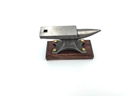 Shopdp Mini-Hornamboss, geschmiedeter Eisen-Amboss mit stoßdämpfender Basis aus Wengeholz, für Schmiedearbeiten, Schmuckherstellung und Metallbearbeitung, 0,8 kg Shopdp Mini-Hornamboss, geschmiedeter Eisen-Amboss mit stoßdämpfender Basis aus Wengeholz, für Schmiedearbeiten, Schmuckherstellung und Metallbearbeitung, 0,8 kg von Shopdp
