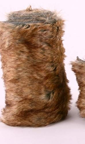 Dekorationsband Fellimitat, braunes Fell künstlich. 20 cm, Länge 2 Meter. von Shophaus24