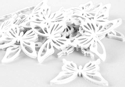 Shophaus24 Schmetterling Streu Artikel Holz Figuren flach in Weiss. Breite 4 cm. 72 Stück Shophaus24 Schmetterling Streu Artikel Holz Figuren flach in Weiss. Breite 4 cm. 72 Stück von Shophaus24