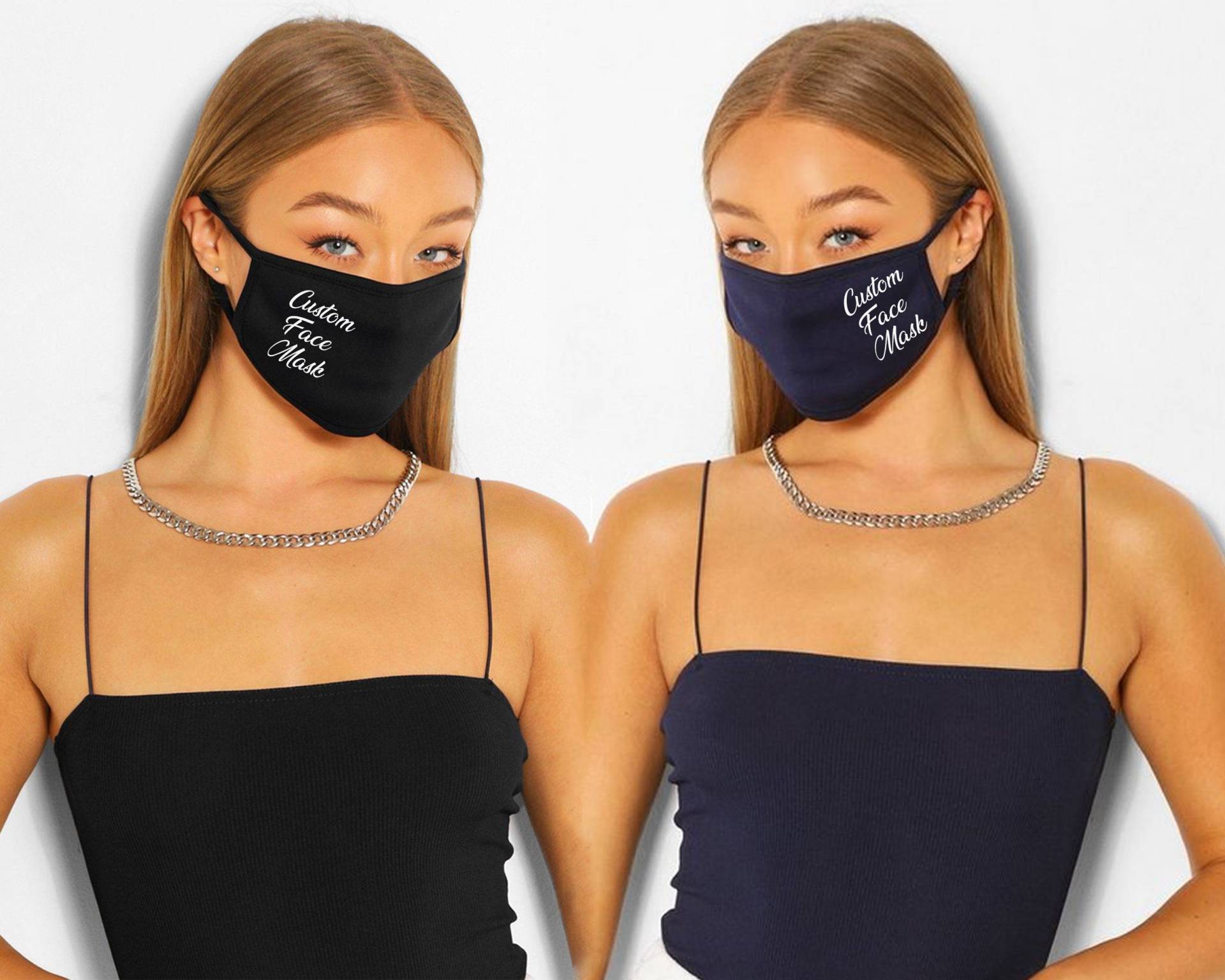 Benutzerdefinierte Gesichtsmaske Baumwollgesichtsmaske Personalisierte Ihre Textmaske Logomaske Weiche Brautgesichtsmaske Angepasste Namensmaske von ShopsyByStuart