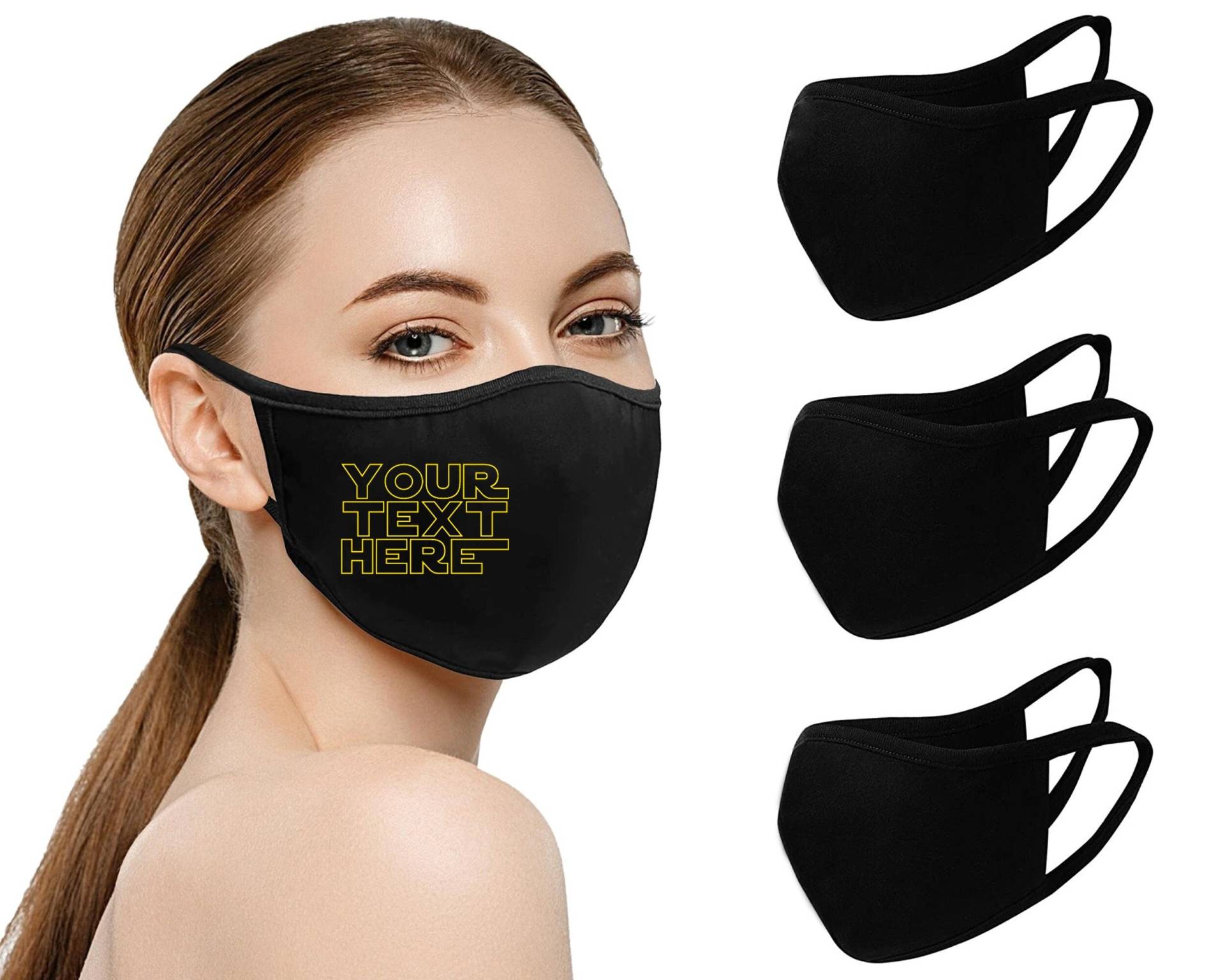 Individuelle Namensmaske Baumwoll-Gesichtsmaske Personalisierte Gesichtsmaske Benutzerdefinierte Ihre Textmaske Logo-Maske Weiche Brautgesichtsmaske von ShopsyByStuart