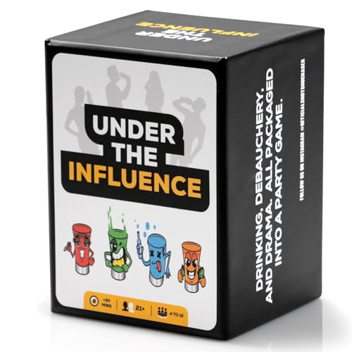 Shots No Chaser Under The Influence Party-Kartenspiel, lustige Spiele für Erwachsene, lustige Herausforderungen, Pflicht und Fragen, perfekt für Spieleabend und Partys von Shots No Chaser