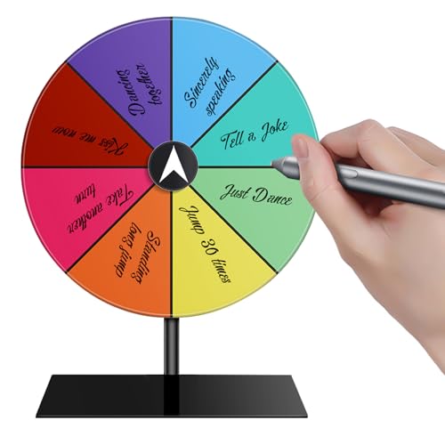 Prize Wheel 8 Slots Spin The Fortune Wheel With Stand Erasable Acrylic Wheels Of Fortune Toy Lucky Prize Roulette Board For Carnivals Festivals Classrooms Annual Meetings Prize Wheel 8 Slots Spin The Fortune Wheel With Stand Erasable Acrylic Wheels Of Fortune Toy Lucky Prize Roulette Board For Carnivals Festivals Classrooms Annual Meetings von Shouxiut