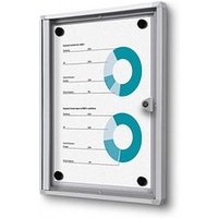 Showdown® Displays Schaukasten Economy XS B1 silber 1x DIN A4 von Showdown® Displays