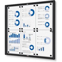 Showdown® Displays Schaukasten Economy schwarz 6x DIN A4 von Showdown® Displays