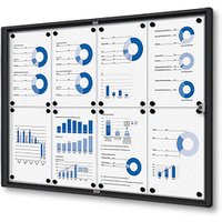 Showdown® Displays Schaukasten Economy schwarz 8x DIN A4 von Showdown® Displays