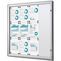 Showdown® Displays Schaukasten S B1 alu 12x DIN A4 von Showdown® Displays