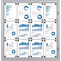 Showdown® Displays Schaukasten S alu 12x DIN A4 von Showdown® Displays