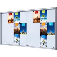 Showdown® Displays Schaukasten SL B1 silber 24x DIN A4 von Showdown® Displays