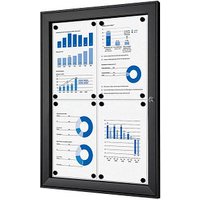 Showdown® Displays Schaukasten schwarz 4x DIN A4 von Showdown® Displays