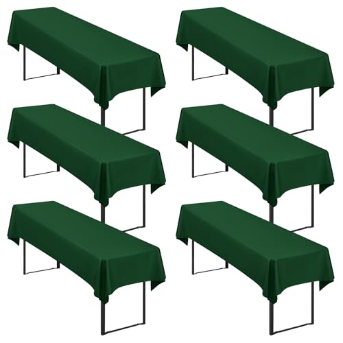 6 Stück Dunkelgrün Biertisch Tischdecke universal für 50cm u.70cm Biertische Hussen für Biertisch, Blickdichte Polyester Biertischhussen Biertisch-Husse Rechteckige Tischdecken Waschbar-250x100cm 6 Stück Dunkelgrün Biertisch Tischdecke universal für 50cm u.70cm Biertische Hussen für Biertisch, Blickdichte Polyester Biertischhussen Biertisch-Husse Rechteckige Tischdecken Waschbar-250x100cm von Showgeous