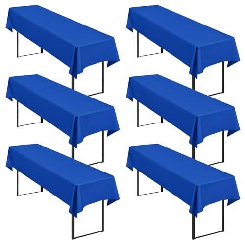 6 Stück Königsblau Biertisch Tischdecke universal für 50cm u.70cm Biertische Hussen für Biertisch, Blickdichte Polyester Biertischhussen Biertisch-Husse Rechteckige Tischdecken Waschbar-250x100cm 6 Stück Königsblau Biertisch Tischdecke universal für 50cm u.70cm Biertische Hussen für Biertisch, Blickdichte Polyester Biertischhussen Biertisch-Husse Rechteckige Tischdecken Waschbar-250x100cm von Showgeous