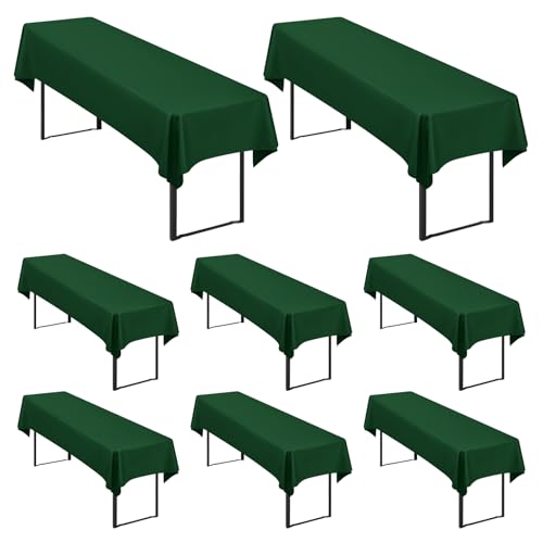 8 Stück Dunkelgrün Biertisch Tischdecke universal für 50cm u.70cm Biertische Hussen für Biertisch, Blickdichte Polyester Biertischhussen Biertisch-Husse Rechteckige Tischdecken Waschbar-250x100cm 8 Stück Dunkelgrün Biertisch Tischdecke universal für 50cm u.70cm Biertische Hussen für Biertisch, Blickdichte Polyester Biertischhussen Biertisch-Husse Rechteckige Tischdecken Waschbar-250x100cm von Showgeous