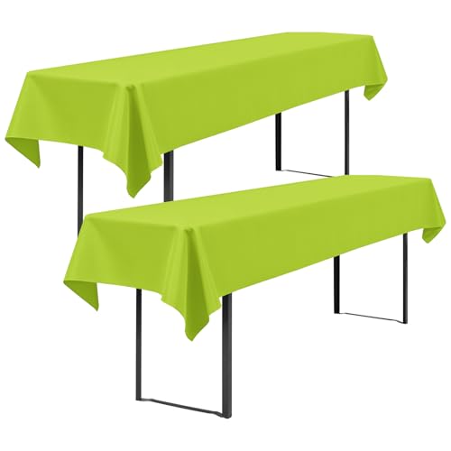 Showgeous 2 Stück Biertisch Tischdecke universal für 50cm u.70cm Biertische Hussen für Biertisch Biertischhussen Biertisch-Husse Bierzeltgarnitur Rechteckige Tischdecken Waschbar 100x250cm(Fruchtgrün) Showgeous 2 Stück Biertisch Tischdecke universal für 50cm u.70cm Biertische Hussen für Biertisch Biertischhussen Biertisch-Husse Bierzeltgarnitur Rechteckige Tischdecken Waschbar 100x250cm(Fruchtgrün) von Showgeous