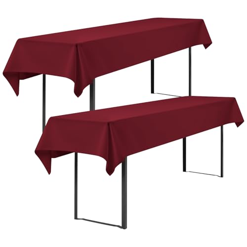 Showgeous 2 Stück Biertisch Tischdecke universal für 50cm u.70cm Biertische Hussen für Biertisch Biertischhussen Biertisch-Husse Bierzeltgarnitur Rechteckige Tischdecken Waschbar 100x250cm(Bordeaux) Showgeous 2 Stück Biertisch Tischdecke universal für 50cm u.70cm Biertische Hussen für Biertisch Biertischhussen Biertisch-Husse Bierzeltgarnitur Rechteckige Tischdecken Waschbar 100x250cm(Bordeaux) von Showgeous