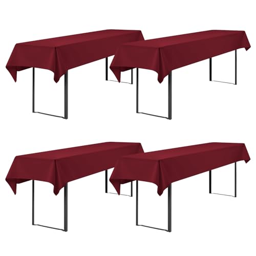 Showgeous 4 Stück Biertisch Tischdecke universal für 50cm u.70cm Biertische Hussen für Biertisch Biertischhussen Biertisch-Husse Bierzeltgarnitur Rechteckige Tischdecken Waschbar 100x250cm(Bordeaux) Showgeous 4 Stück Biertisch Tischdecke universal für 50cm u.70cm Biertische Hussen für Biertisch Biertischhussen Biertisch-Husse Bierzeltgarnitur Rechteckige Tischdecken Waschbar 100x250cm(Bordeaux) von Showgeous