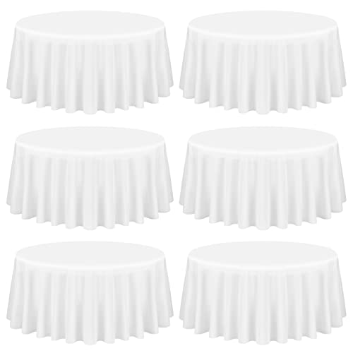 Showgeous 6 Stück Tischdecke Weiße Runde Tischdecke 228cm Polyester Stoff Tischdecke Rund Waschbare Tischdecke für Hochzeit Bankett Restaurant Buffet Parteien Garten Showgeous 6 Stück Tischdecke Weiße Runde Tischdecke 228cm Polyester Stoff Tischdecke Rund Waschbare Tischdecke für Hochzeit Bankett Restaurant Buffet Parteien Garten von Showgeous