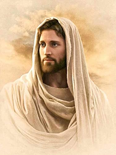 Showker 5D Diamant Painting Kit Himmlischer Vater Jesus - DIY Diamond Painting Bilder Runde Zubehör für Runde Diamond Kreuzstich Stickerei - Dekorative Kunst für Büro und Zuhause 30x40cm von Fiico