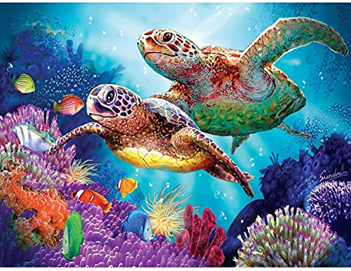 Showker 5D Diamant Painting Kit Ozean - DIY Diamond Painting Schildkröte Bilder Runde Zubehör für Runde Diamond Kreuzstich Stickerei - Dekorative Kunst für Büro und Zuhause 30x40 cm Showker 5D Diamant Painting Kit Ozean - DIY Diamond Painting Schildkröte Bilder Runde Zubehör für Runde Diamond Kreuzstich Stickerei - Dekorative Kunst für Büro und Zuhause 30x40 cm von Showker