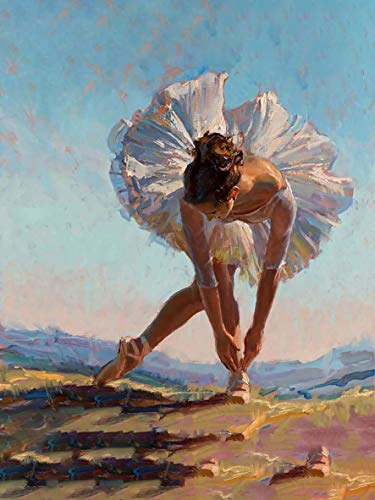 Showker DIY Diamant-Stickerei, Komplettset Ballett Mädchen, 5D-Diamantmalerei, komplett, sexy, rund, Kreuzstich, Stickerei, Dekoration, Schlafzimmer, Büro, Zuhause, 30 x 40 cm Showker DIY Diamant-Stickerei, Komplettset Ballett Mädchen, 5D-Diamantmalerei, komplett, sexy, rund, Kreuzstich, Stickerei, Dekoration, Schlafzimmer, Büro, Zuhause, 30 x 40 cm von Buosha