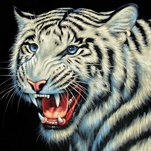 Showker DIY Diamant-Stickerei, komplettes Set, blauer Tiger, 5D Diamond Painting, komplettes Tierbild, rund, Kreuzstich, Stickerei, Dekoration, Zimmer, Büro, Wand zu Hause, 35 x 35 cm Showker DIY Diamant-Stickerei, komplettes Set, blauer Tiger, 5D Diamond Painting, komplettes Tierbild, rund, Kreuzstich, Stickerei, Dekoration, Zimmer, Büro, Wand zu Hause, 35 x 35 cm von Lulizzie