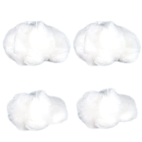 Showker Künstliche Wolke Schwimmend Baumwolle Requisiten 3D Wolke DIY Dekorative Hängen Ornament Kunst Bühnenhochzeitsfeier Für Bühnenshow Party Decor 4pcs von Showker