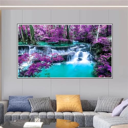 5D Diamond Painting Wasserfall Diamond Art GroB XXL 60x35cm Schauplatz Diamant Painting Bilder Bastelset Erwachsene Malen Nach Zahlen kinder Mädchen Geschenke, Wohnzimmer Deko Schlafzimmer Z-10380 5D Diamond Painting Wasserfall Diamond Art GroB XXL 60x35cm Schauplatz Diamant Painting Bilder Bastelset Erwachsene Malen Nach Zahlen kinder Mädchen Geschenke, Wohnzimmer Deko Schlafzimmer Z-10380 von Shozhoo