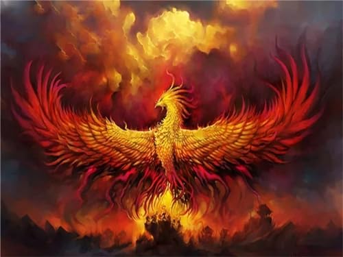Diamond Art Painting Phönix-Tiere Diamond Painting Kinder, 5D Diamant Painting Bilder Erwachsene XXL Malen Nach Zahlen Cross Stickerei Malerei Set für Wohnzimmer Decor Schlafzimmer 100x75cm S-1785 Diamond Art Painting Phönix-Tiere Diamond Painting Kinder, 5D Diamant Painting Bilder Erwachsene XXL Malen Nach Zahlen Cross Stickerei Malerei Set für Wohnzimmer Decor Schlafzimmer 100x75cm S-1785 von Shozhoo