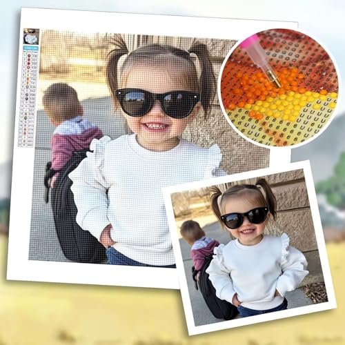 Diamond Painting Eigenes Foto 40x50 cm, Diamond Painting Zubehör, DIY Full Drill Personalisiert Benutzerdefinierte Design Set, Kreativ Set für Erwachsene, Spezielle Geschenke für Deko Wohnzimmer b-66 von Shozhoo