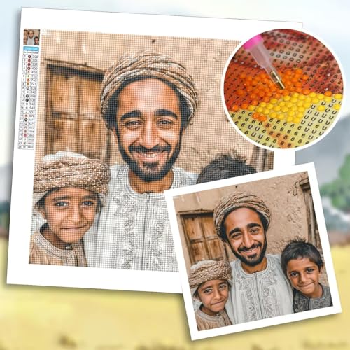 Diamond Painting Eigenes Foto 40x90 cm, Diamond Painting Zubehör, DIY Full Drill Personalisiert Benutzerdefinierte Design Set, Kreativ Set für Erwachsene, Spezielle Geschenke für Deko Wohnzimmer b-39 von Shozhoo
