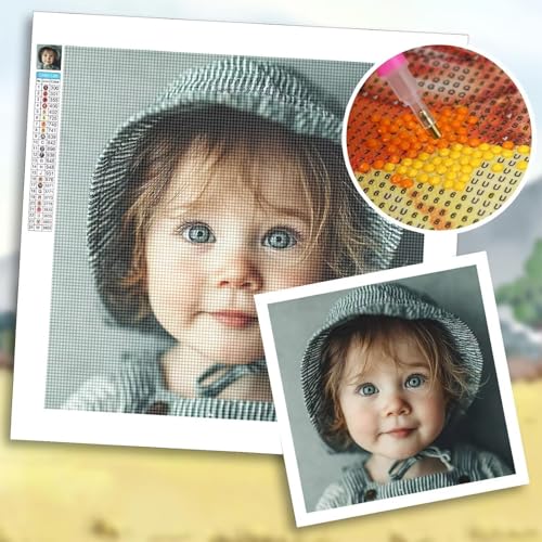 Diamond Painting Eigenes Foto 40x90 cm, Diamond Painting Zubehör, DIY Full Drill Personalisiert Benutzerdefinierte Design Set, Kreativ Set für Erwachsene, Spezielle Geschenke für Deko Wohnzimmer b-30 von Shozhoo