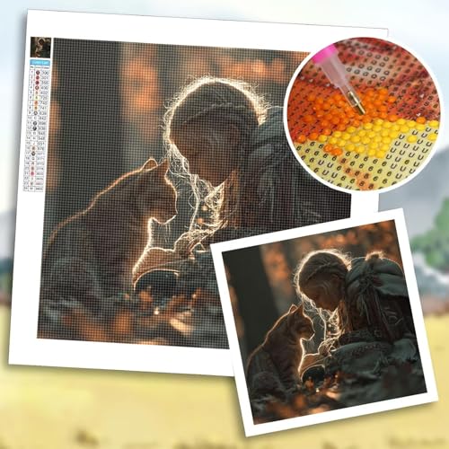 Diamond Painting Eigenes Foto 50x50 cm, Diamond Painting Zubehör, DIY Full Drill Personalisiert Benutzerdefinierte Design Set, Kreativ Set für Erwachsene, Spezielle Geschenke für Deko Wohnzimmer b-31 von Shozhoo