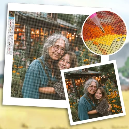 Diamond Painting Eigenes Foto 70x100 cm, Diamond Painting Zubehör, DIY Full Drill Personalisiert Benutzerdefinierte Design Set, Kreativ Set für Erwachsene, Spezielle Geschenke für Deko Wohnzimmer b-64 von Shozhoo