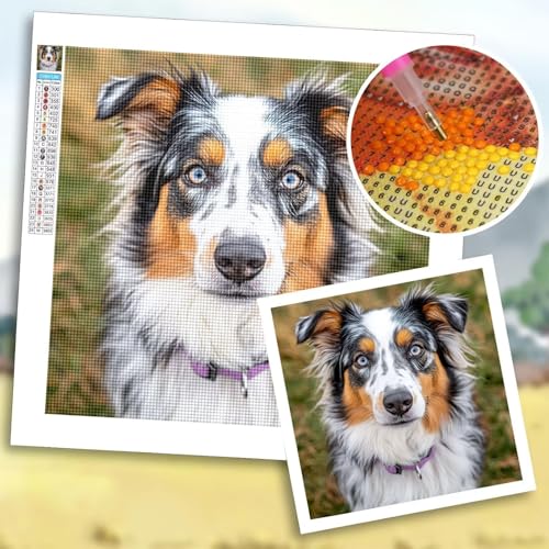 Diamond Painting Eigenes Foto 70x140 cm, Diamond Painting Zubehör, DIY Full Drill Personalisiert Benutzerdefinierte Design Set, Kreativ Set für Erwachsene, Spezielle Geschenke für Deko Wohnzimmer b-61 von Shozhoo