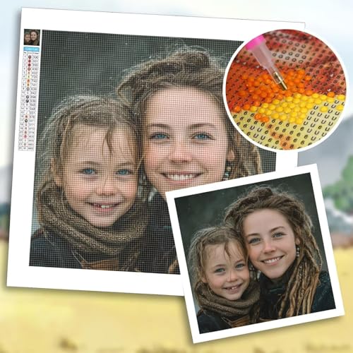 Diamond Painting Eigenes Foto 70x140 cm, Diamond Painting Zubehör, DIY Full Drill Personalisiert Benutzerdefinierte Design Set, Kreativ Set für Erwachsene, Spezielle Geschenke für Deko Wohnzimmer b-71 von Shozhoo