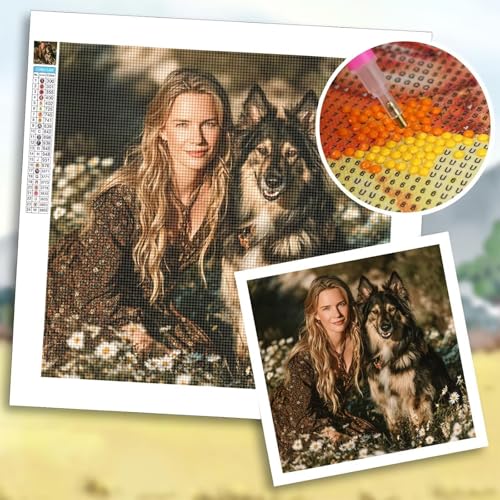 Diamond Painting Erwachsene, Diamond Painting Eigenes Foto, Bastelset Erwachsene, 5D DIY Kinder, Familien, Paare, Haustiere, Bilder Personalisiert, Custom Kreative Geschenk, Zimmer Deko 30x40 cm b-5 von Shozhoo