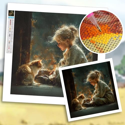 Diamond Painting Erwachsene, Diamond Painting Eigenes Foto, Bastelset Erwachsene, 5D DIY Kinder, Familien, Paare, Haustiere, Bilder Personalisiert, Custom Kreative Geschenk, Zimmer Deko 30x40 cm b-50 von Shozhoo