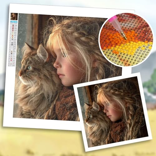 Diamond Painting Erwachsene, Diamond Painting Eigenes Foto, Bastelset Erwachsene, 5D DIY Kinder, Familien, Paare, Haustiere, Bilder Personalisiert, Custom Kreative Geschenk, Zimmer Deko 45x60 cm b-49 von Shozhoo