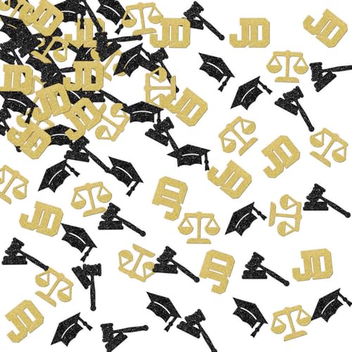 Konfetti für Juristische Schulabschluss, Party, Dekoration, Congrats JD Grad Schild, Anwalt Abschlussfeier, Party, Tischstreuung, 120 Stück Konfetti für Juristische Schulabschluss, Party, Dekoration, Congrats JD Grad Schild, Anwalt Abschlussfeier, Party, Tischstreuung, 120 Stück von ShuanQ