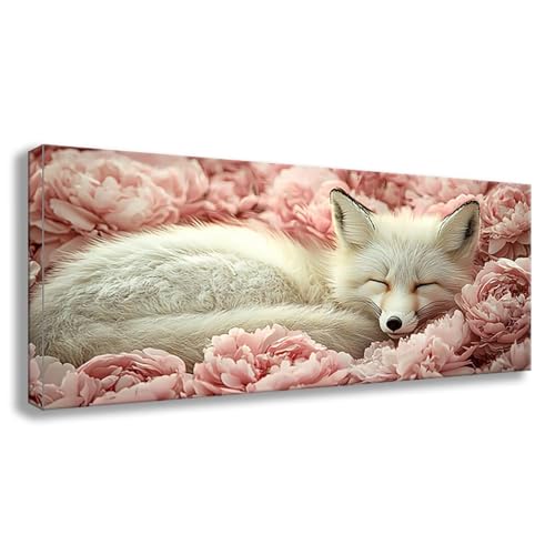 Diamond Painting Füchse Diamond Painting Erwachsene Groß XXL 225x90 cm Diamant Malerei Bilder Blume DIY 5D Rund Steine Stickerei Kreuzstich Basteln Erwachsene für Deko Wohnzimmer, Geschenke S0-601 von Shueayin