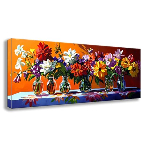 Diamond Painting Landschaft Diamond Painting Erwachsene Groß XXL 75x30 cm Diamant Malerei Bilder Blume DIY Rund Steine Stickerei Kreuzstich Basteln Erwachsene für Deko Wohnzimmer Geschenke S0-457 von Shueayin
