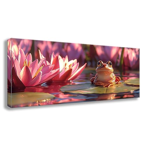 Diamond Painting Lotus Diamond Painting Erwachsene Groß XXL 200x80 cm Diamant Malerei Bilder Frosch DIY 5D Rund Steine Stickerei Kreuzstich Basteln Erwachsene für Deko Wohnzimmer, Geschenke S0-469 von Shueayin