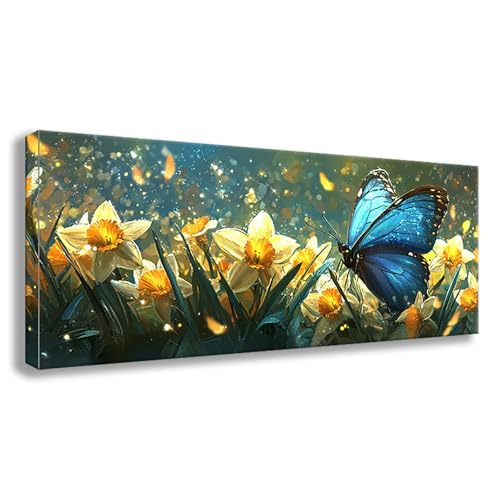 Diamond Painting Schmetterling Diamond Painting Erwachsene Groß XXL 200x80 cm Diamant Malerei Bilder Blume DIY Rund Steine Stickerei Kreuzstich Basteln Erwachsene für Deko Wohnzimmer Geschenke S0-759 von Shueayin