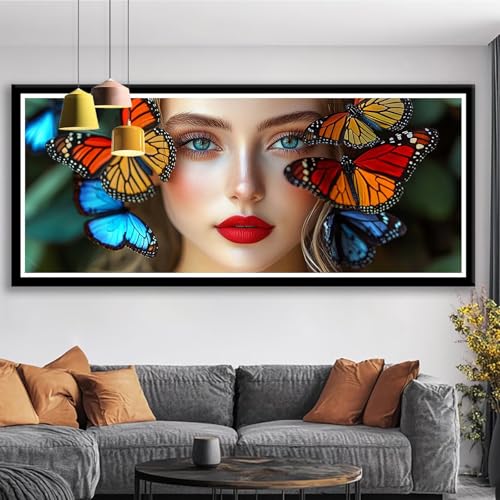 Diamond Painting Schmetterling Diamond Painting Erwachsene Groß XXL 250x100 cm Diamant Malerei Bilder Frau DIY Rund Steine Stickerei Kreuzstich Basteln Erwachsene für Deko Wohnzimmer Geschenke S0-77 Diamond Painting Schmetterling Diamond Painting Erwachsene Groß XXL 250x100 cm Diamant Malerei Bilder Frau DIY Rund Steine Stickerei Kreuzstich Basteln Erwachsene für Deko Wohnzimmer Geschenke S0-77 von Shueayin
