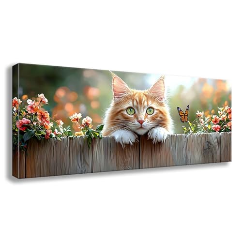 Diamond Painting Schmetterling Diamond Painting Erwachsene Groß XXL 50x20 cm Diamant Malerei Bilder Katze DIY Rund Steine Stickerei Kreuzstich Basteln Erwachsene für Deko Wohnzimmer Geschenke S0-471 von Shueayin