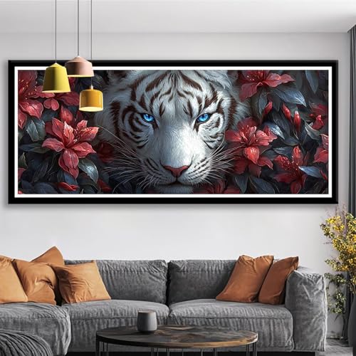 Diamond Painting Tier Diamond Painting Erwachsene Groß XXL 175x70 cm Diamant Malerei Bilder Tiger DIY 5D Rund Steine Stickerei Kreuzstich Basteln Erwachsene für Deko Wohnzimmer, Geschenke S0-353 Diamond Painting Tier Diamond Painting Erwachsene Groß XXL 175x70 cm Diamant Malerei Bilder Tiger DIY 5D Rund Steine Stickerei Kreuzstich Basteln Erwachsene für Deko Wohnzimmer, Geschenke S0-353 von Shueayin
